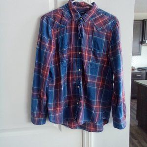 - American Eagle Boyfriend Fit Flannel.